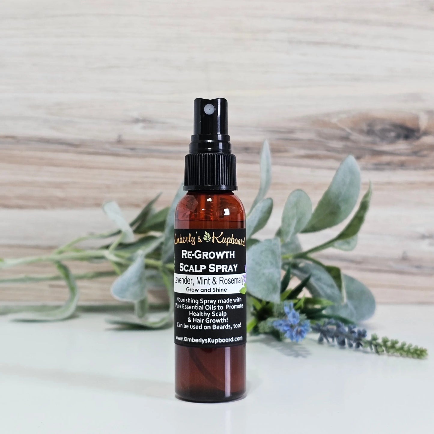 Re-Growth Natural Scalp Spray for Hair Loss Kimberlys Kupboard