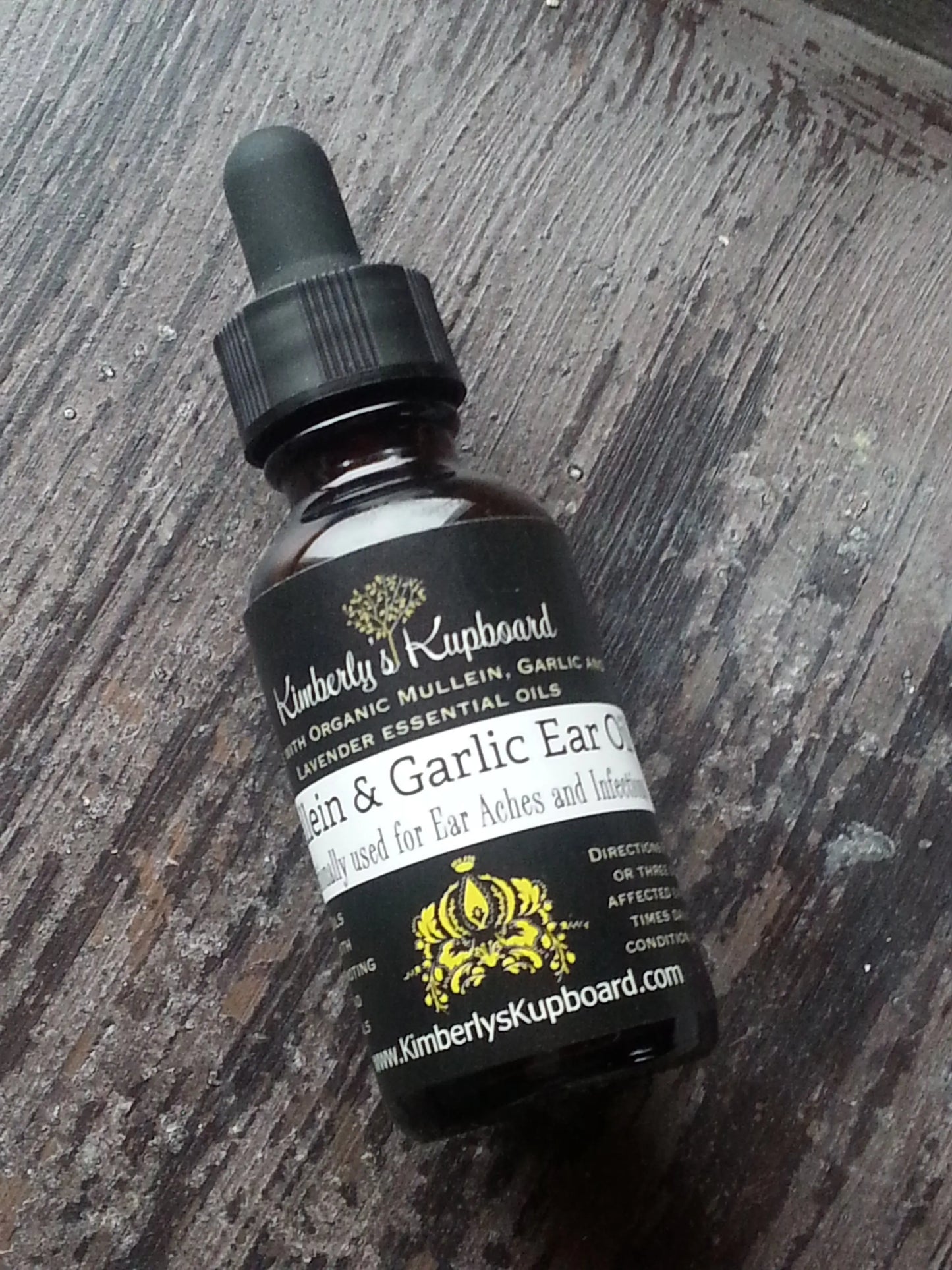Ear Infection Oil, Mullein, Garlic and Lavender Ear Oil for Earaches, Ear Pain Kimberlys Kupboard
