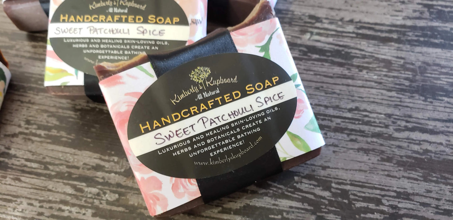 Patchouli Spice Soap--natural Cold Process Tallow Soap Kimberlys Kupboard