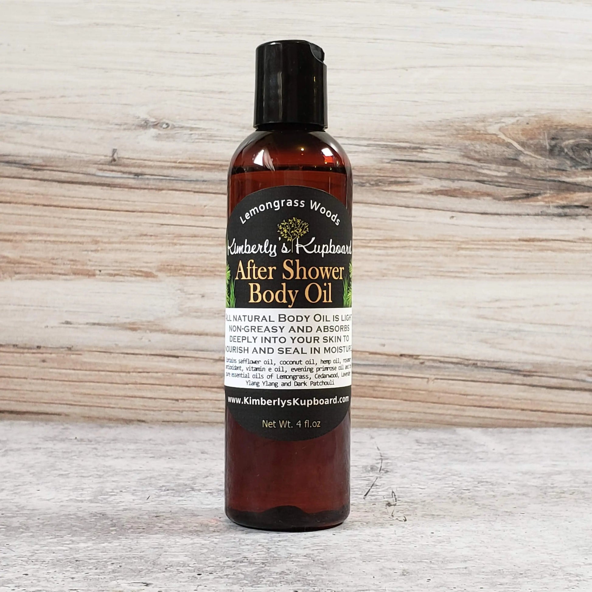 After Shower Body Oil Lemongrass, Lavender, Cedarwood Kimberlys Kupboard