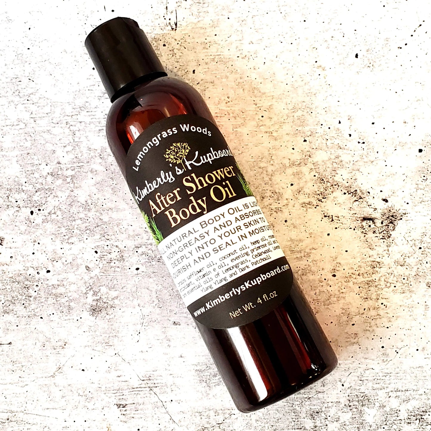 After Shower Body Oil Lemongrass, Lavender, Cedarwood Kimberlys Kupboard