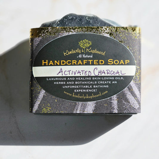 Activated Charcoal Soap Cold Process Soap Detox Soap Acne Soap Kimberlys Kupboard