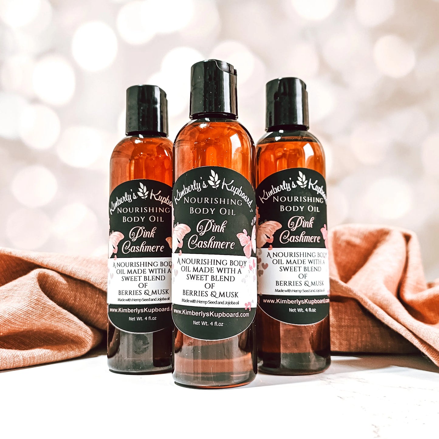 Pink Cashmere Body Oil Kimberlys Kupboard