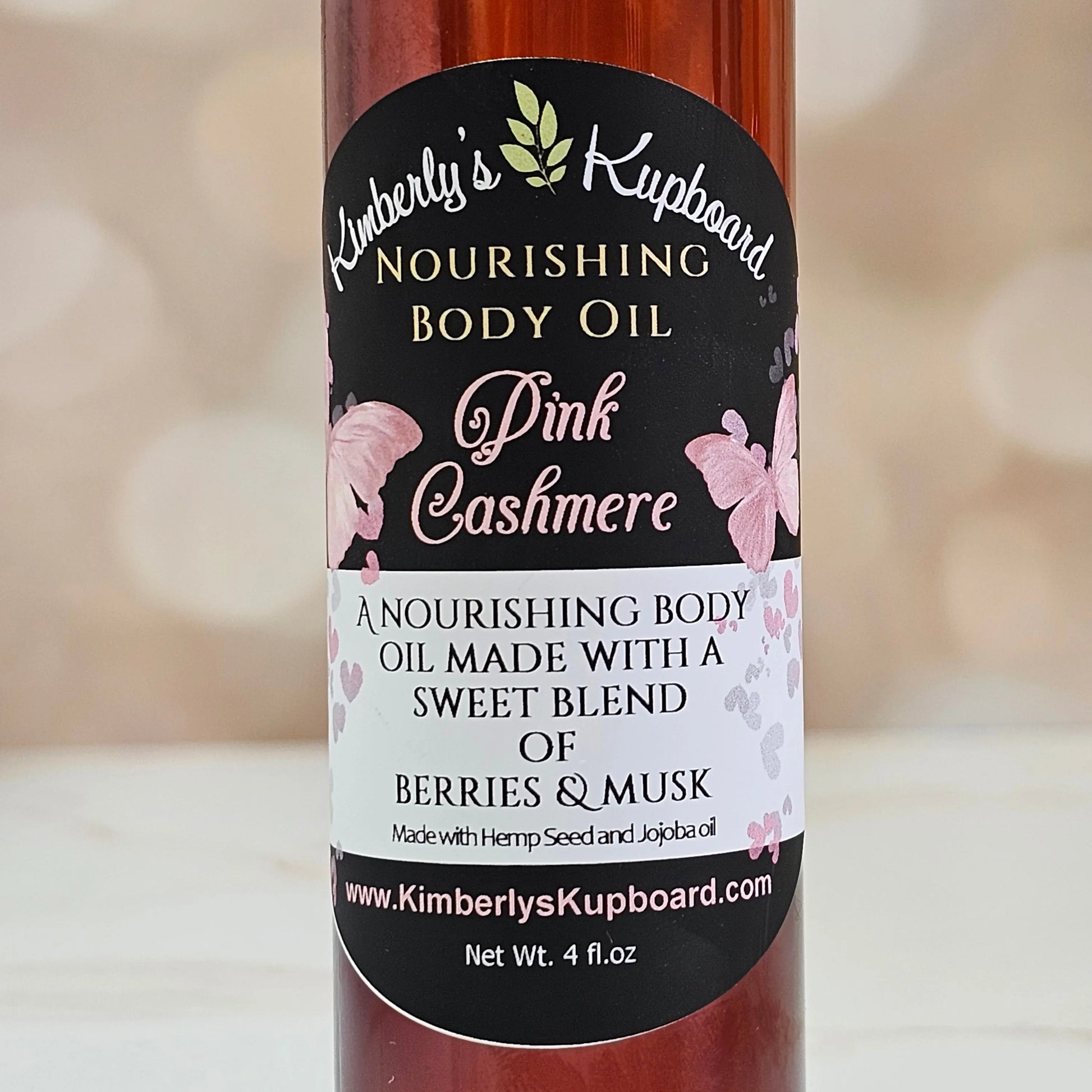 Pink Cashmere Body Oil Kimberlys Kupboard