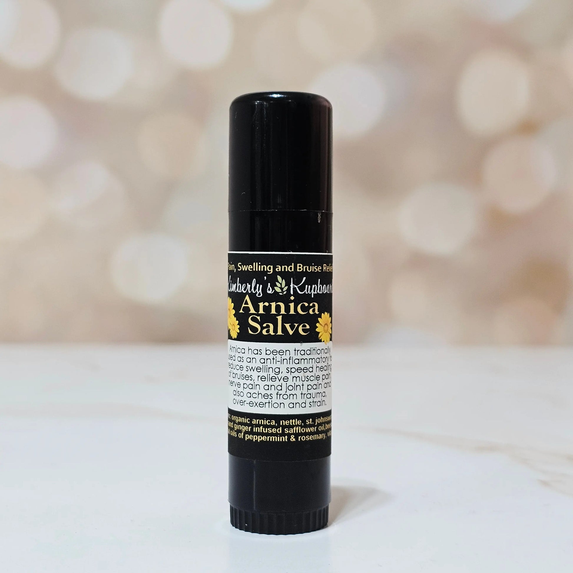 Arnica Salve, Pain salve all Purpose salve, for Bruises, Swelling, Restless Leg Syndrome, Sprains, Nerve Pain, Arthritis pain. Kimberlys Kupboard
