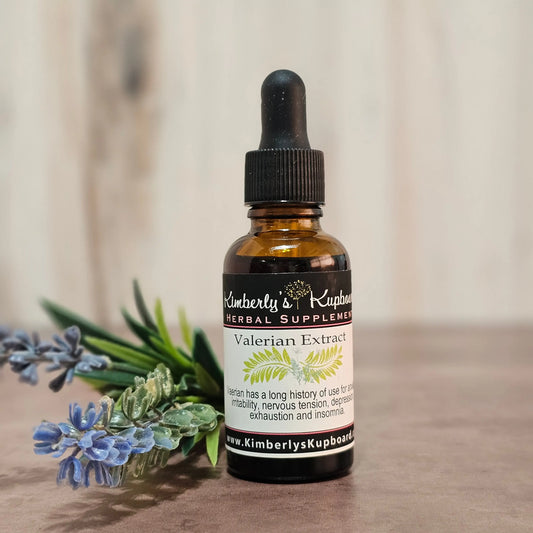 Valerian Root tincture for insomnia, restlessness and anxiety Kimberlys Kupboard