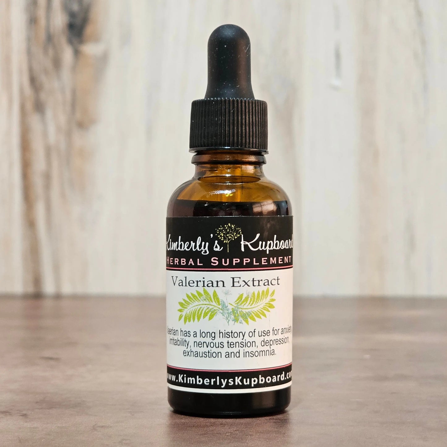 Valerian Root tincture for insomnia, restlessness and anxiety Kimberlys Kupboard
