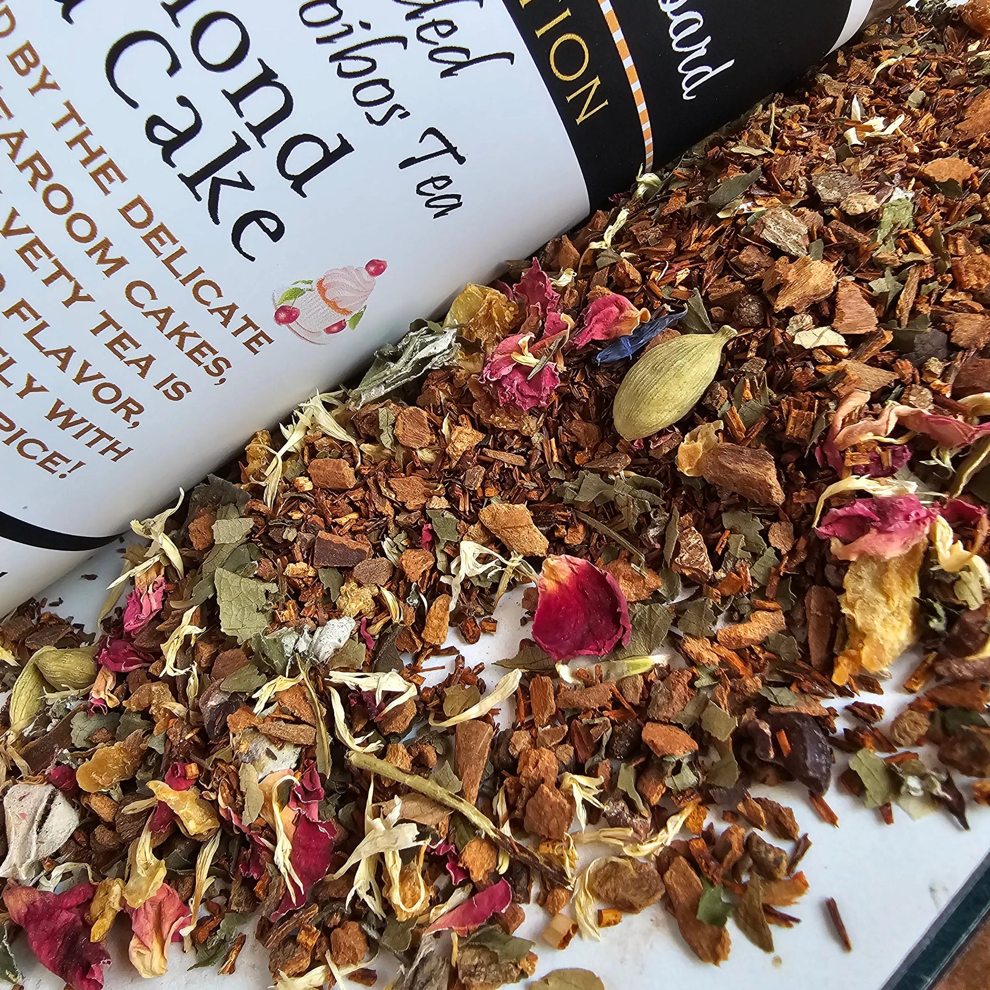 Almond Tea Cake Loose Rooibos Tea Kimberlys Kupboard