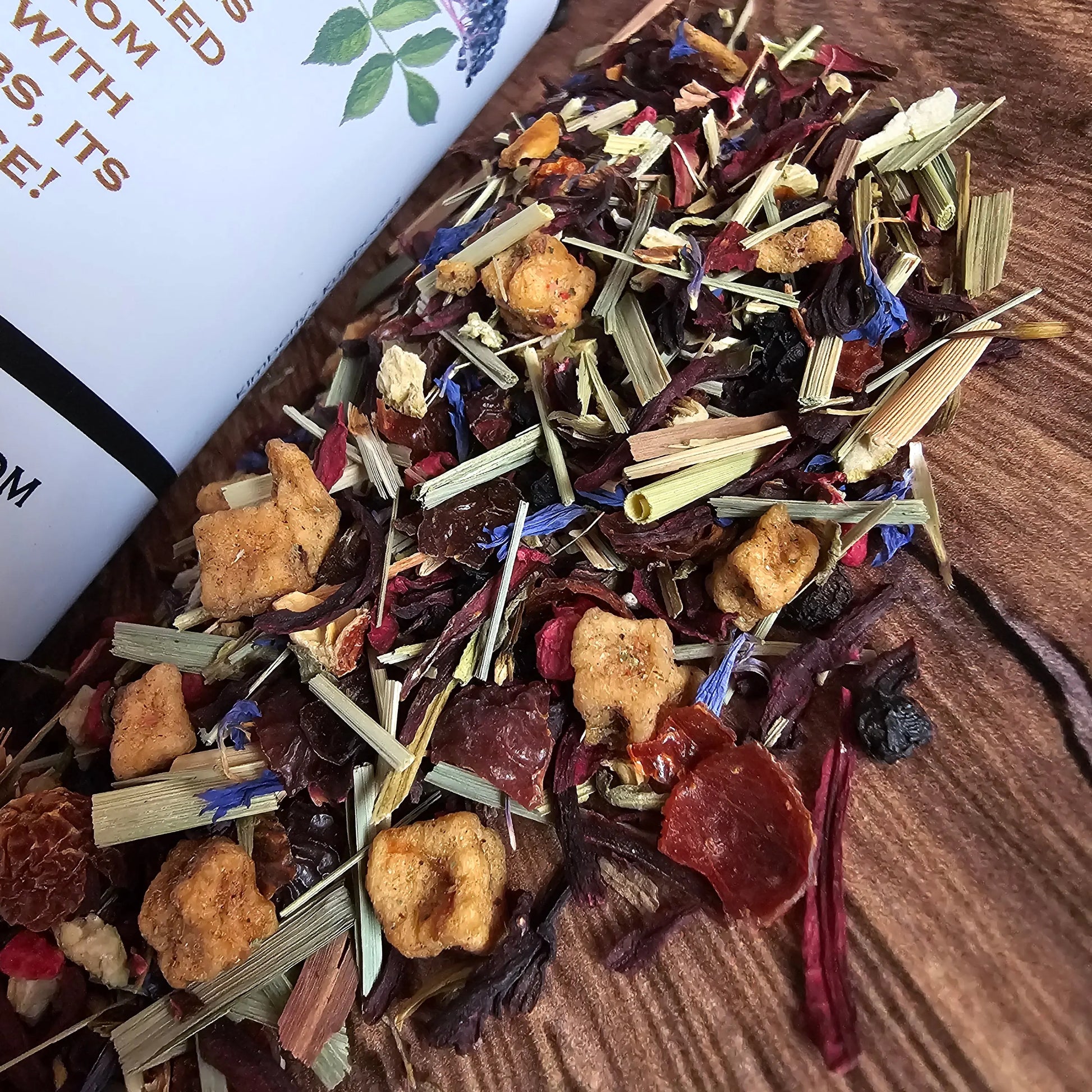 Elderberry tea Caffeine Free Fruity Tea for Healthy Immune System Kimberlys Kupboard