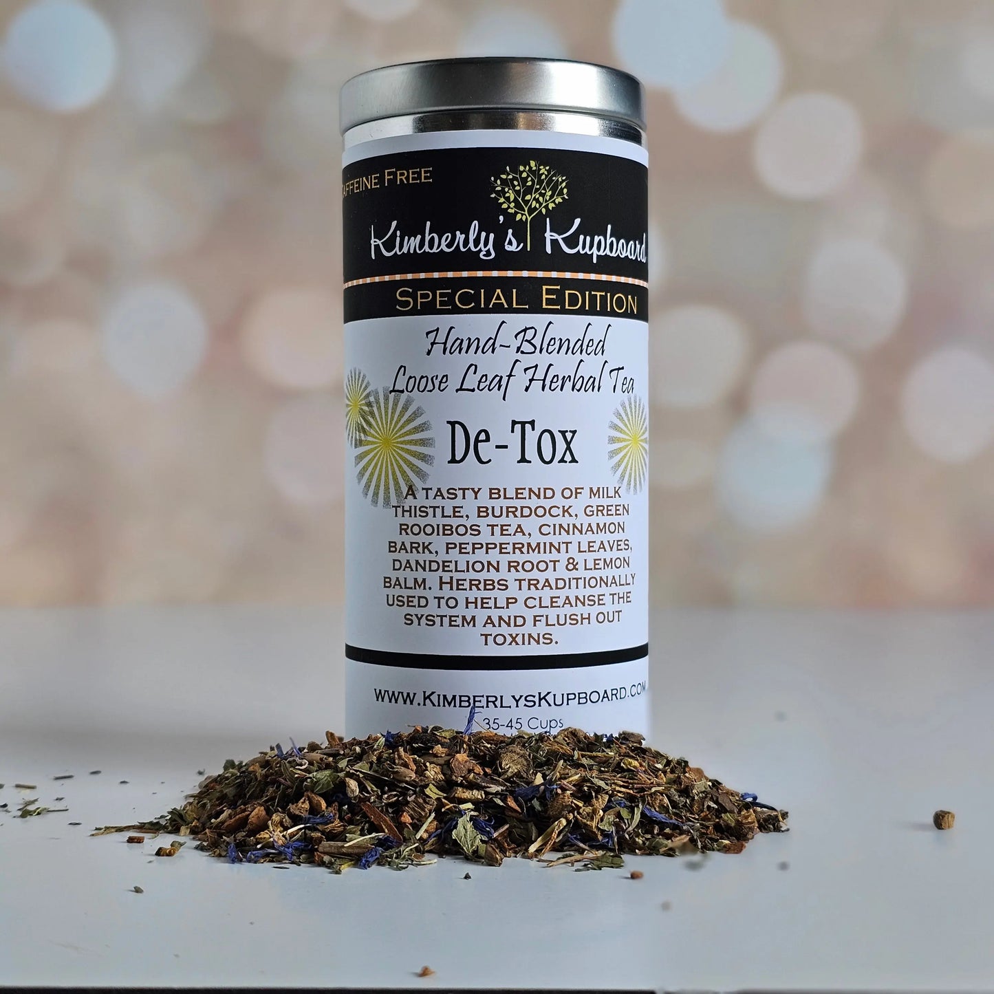 Detox Herbal tea caffeine free cleansing tea Kimberlys Kupboard