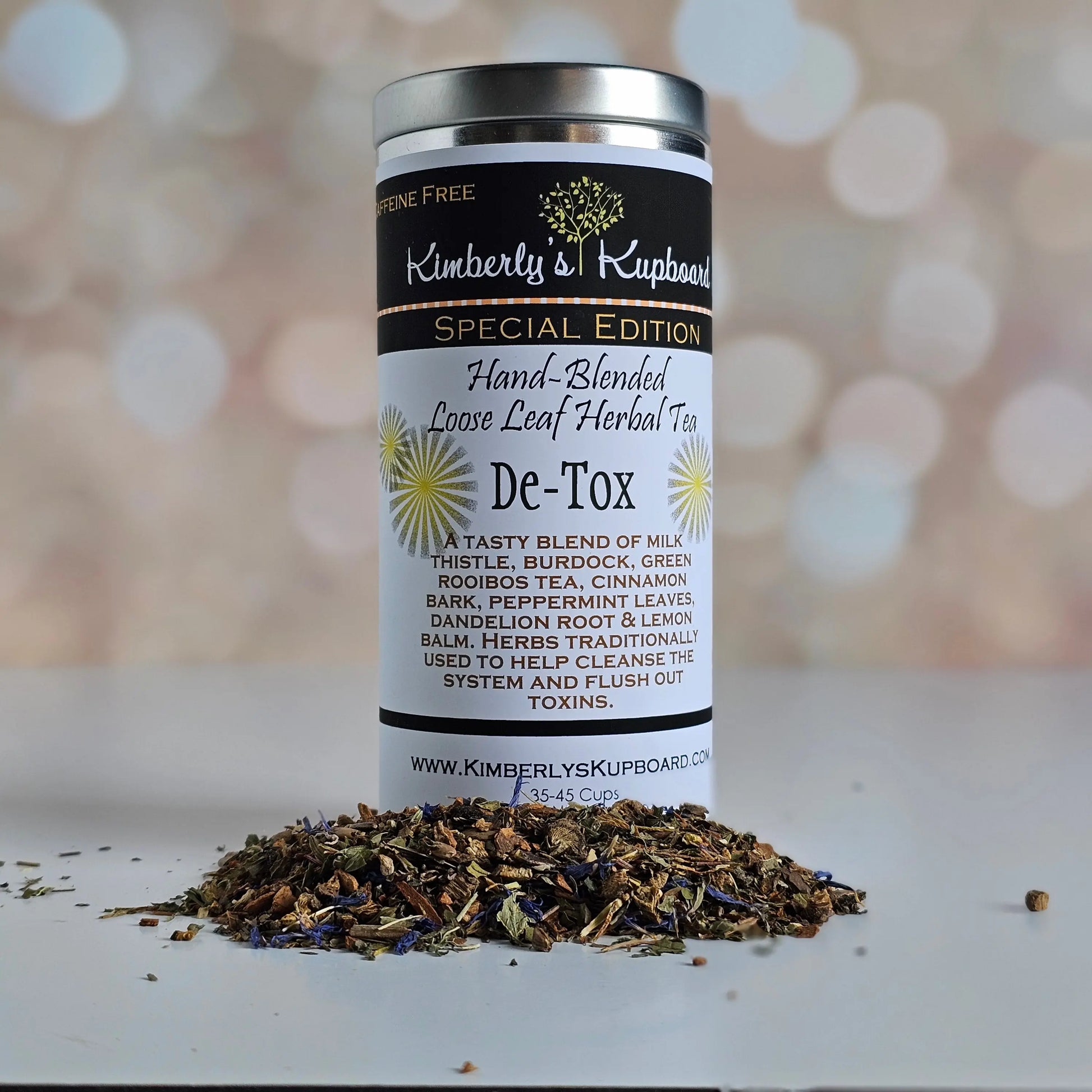Detox Herbal tea caffeine free cleansing tea Kimberlys Kupboard