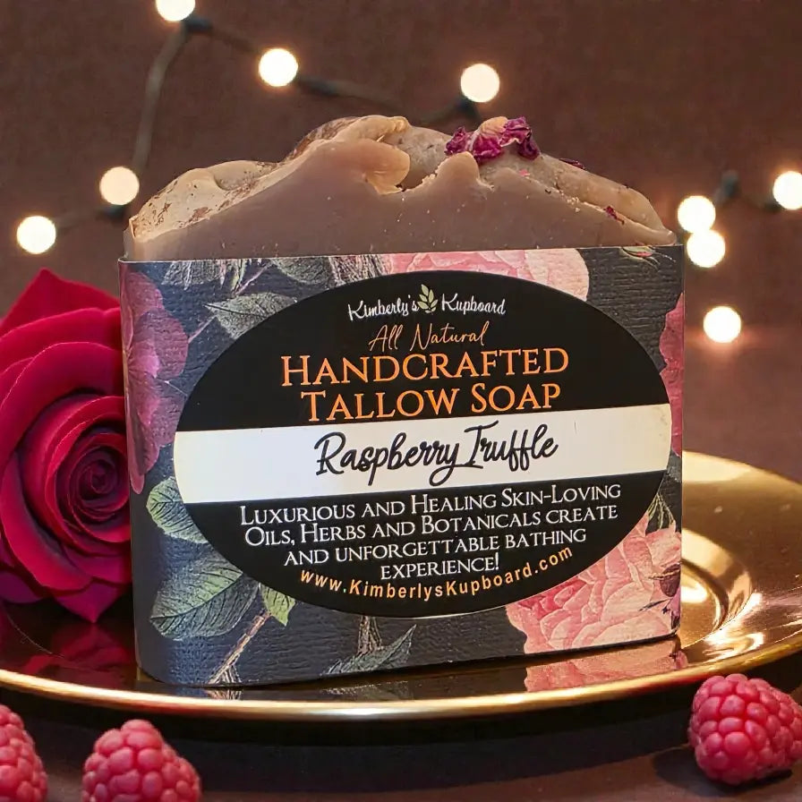 Raspberry Truffle Tallow Soap Kimberlys Kupboard