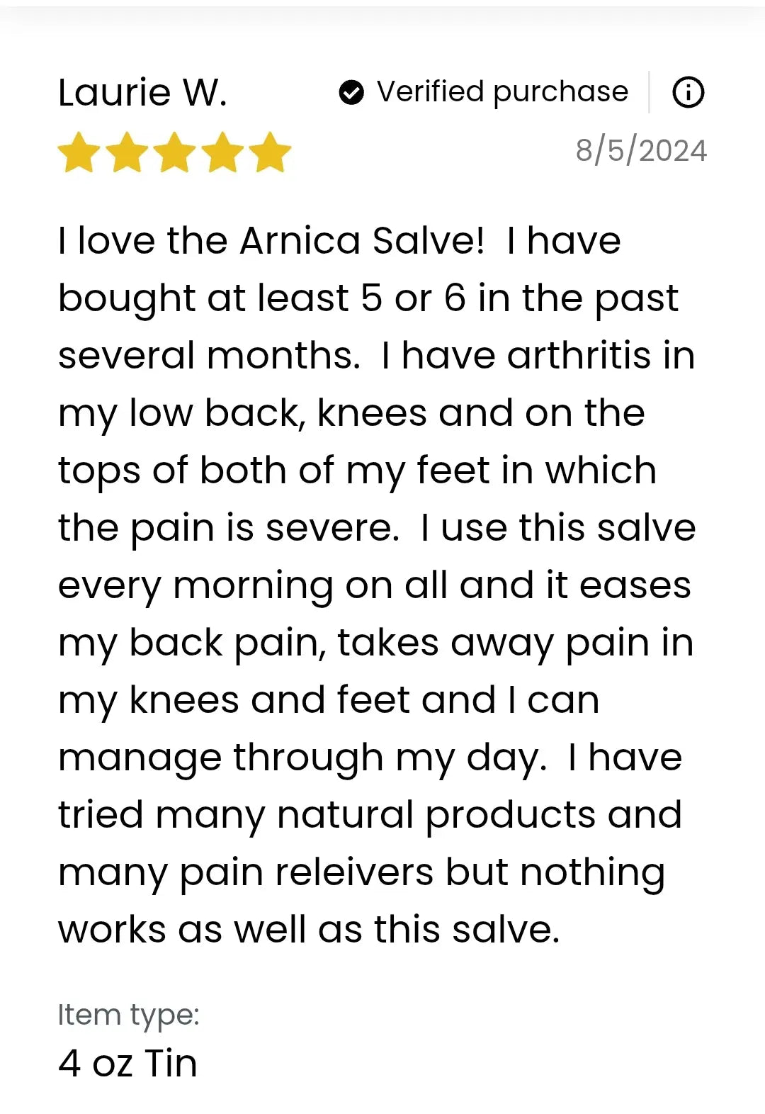 Arnica Salve, Pain salve all Purpose salve, for Bruises, Swelling, Restless Leg Syndrome, Sprains, Nerve Pain, Arthritis pain. Kimberlys Kupboard