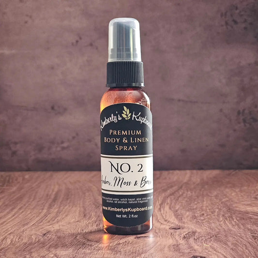 Body and Linen Spray -- No. 2 Amber Moss & Berries Kimberlys Kupboard