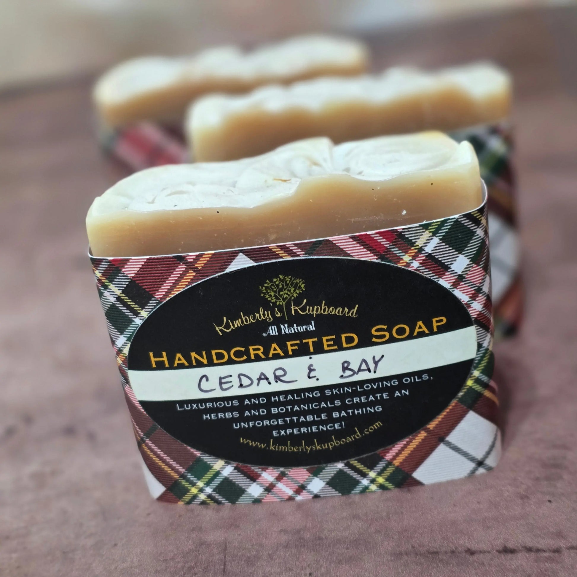 Cedarwood & Bay cold process Tallow soap Kimberlys Kupboard