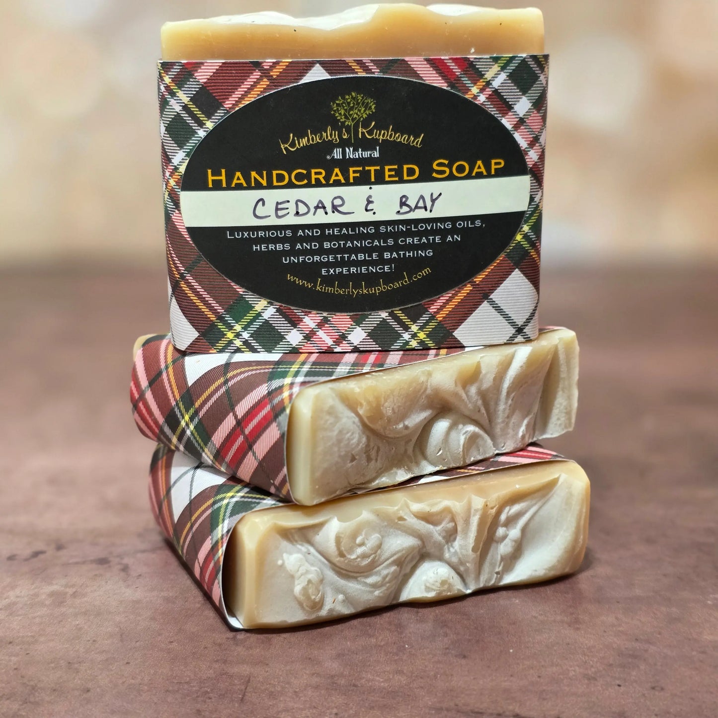Cedarwood & Bay cold process Tallow soap Kimberlys Kupboard