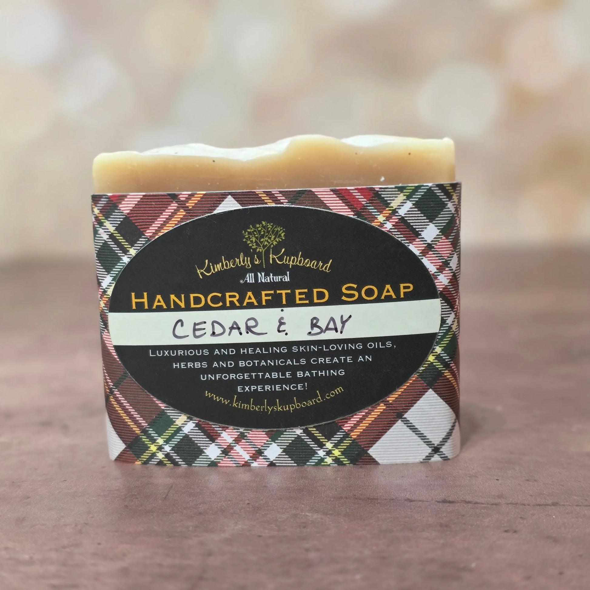 Cedarwood & Bay cold process Tallow soap Kimberlys Kupboard