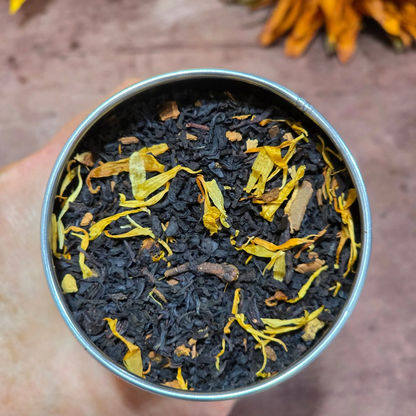 Spiced Pumpkin Delicious Fall Limited batch tea made with real cinnamon and vanilla! Kimberlys Kupboard
