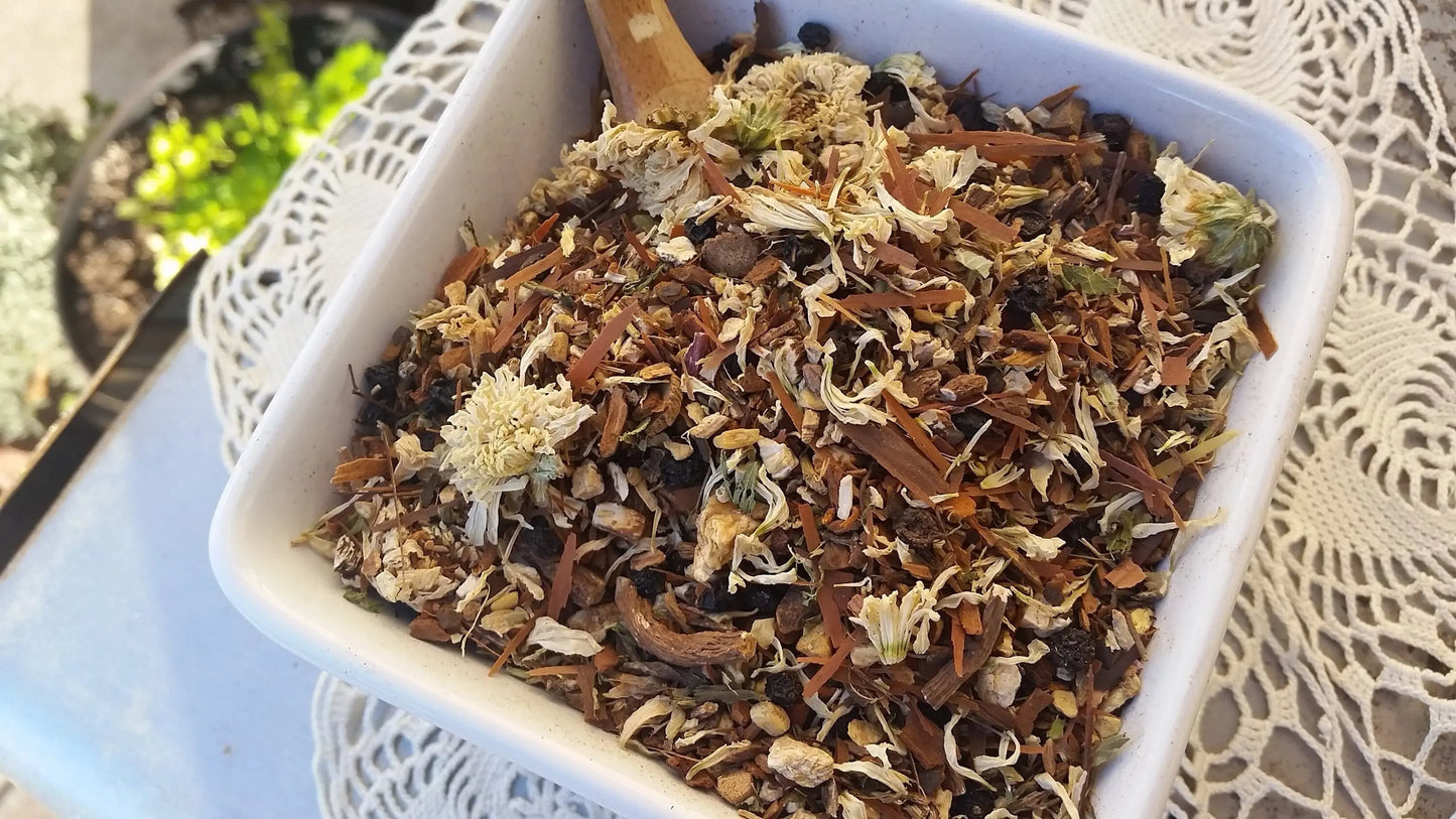 Immune Booster Herbal Tea with Elderberry, Echinacea for healthy immune system Kimberlys Kupboard