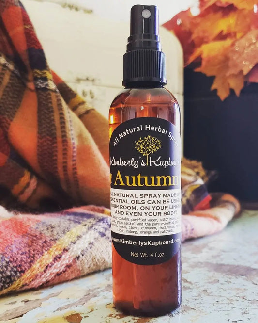 Autumn Essential Oil Spray---Body, Room and Linen Spray for Aromatherapy Kimberlys Kupboard