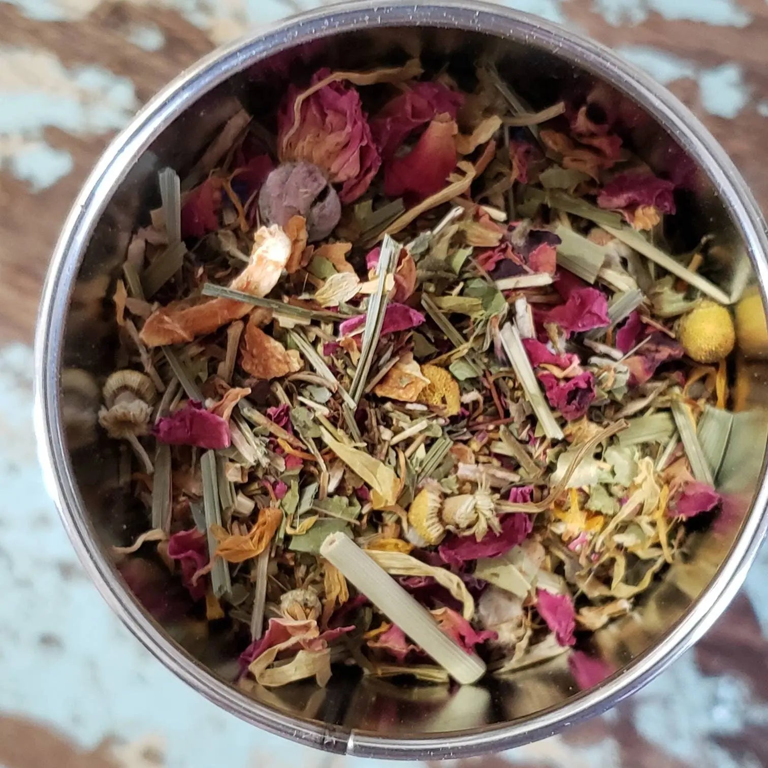 Happy Herbal tea for seasonal affective disorder and Anxiety Kimberlys Kupboard