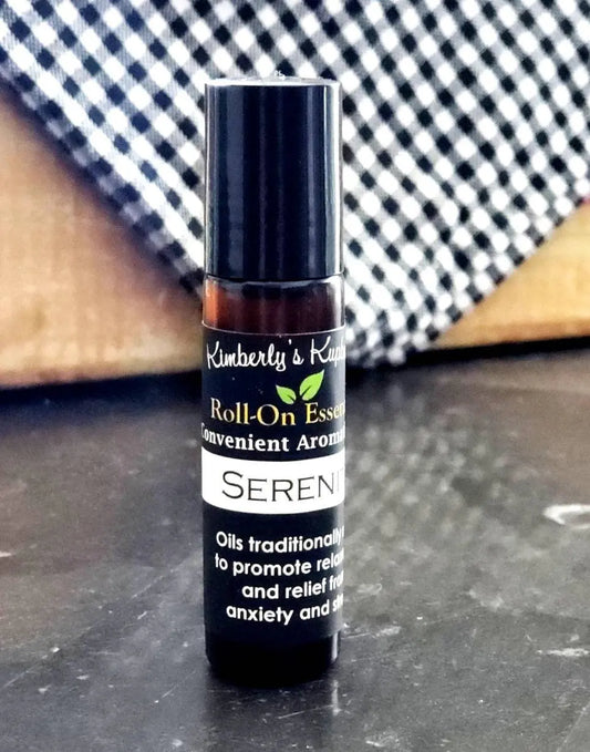SERENITY Roll-On Essential Oil--for Anxiety and stress, Aromatherapy Kimberlys Kupboard