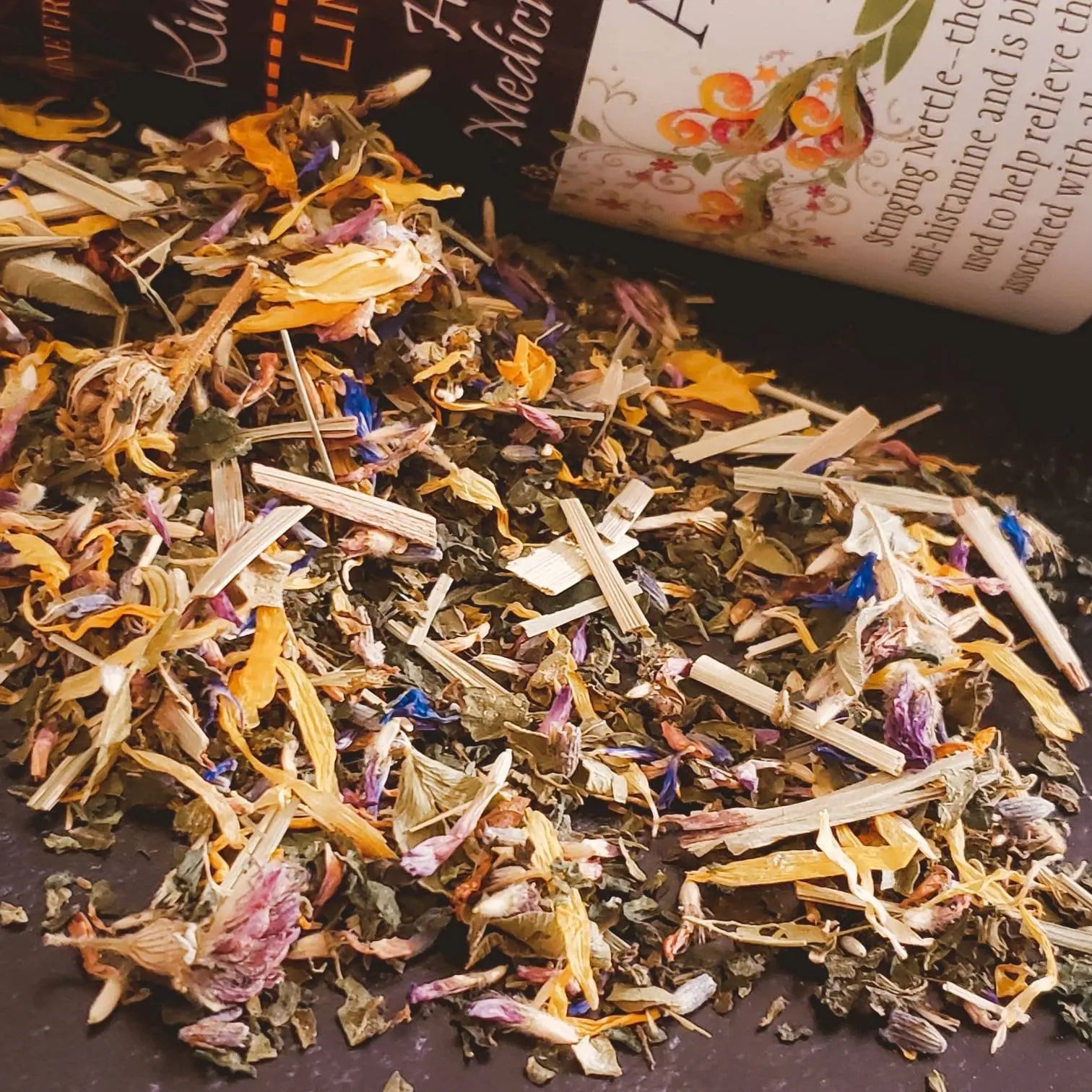 Organic Allergy Herbal Tea-- Allerge Ease Tea for allergies... Loose Leaf Kimberlys Kupboard