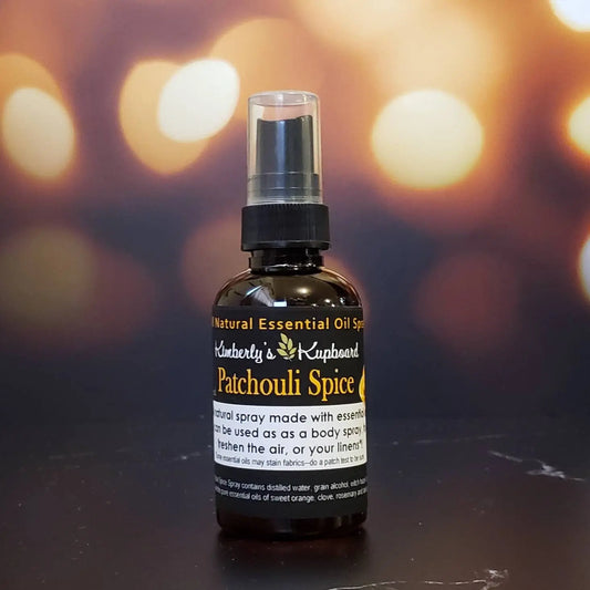 Patchouli Spice Essential Oil Spray---Body, Room and Linen Spray for Aromatherapy Kimberlys Kupboard