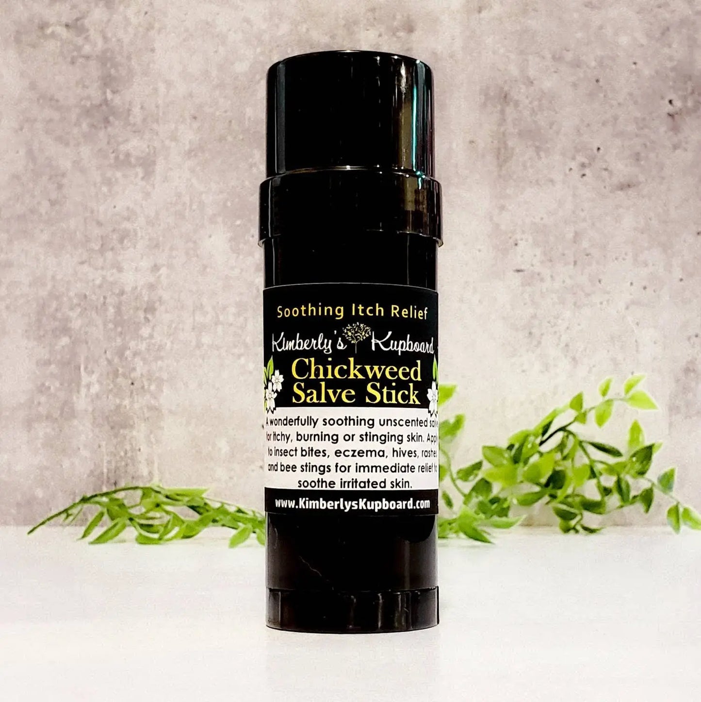 Chickweed Herbal Healing Salve for soothing anti itch relief from bug bites, bee stings, rashes,cradle cap and irritated skin Kimberlys Kupboard