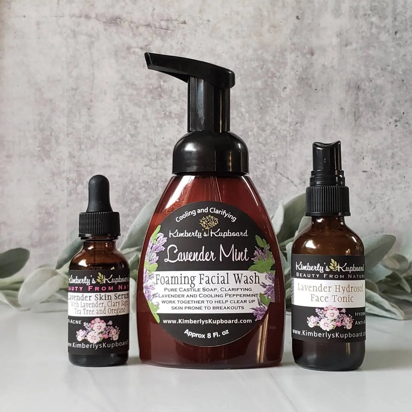 Anti-acne Lavender Skin Care Set for Acne-prone and Oily skin Kimberlys Kupboard