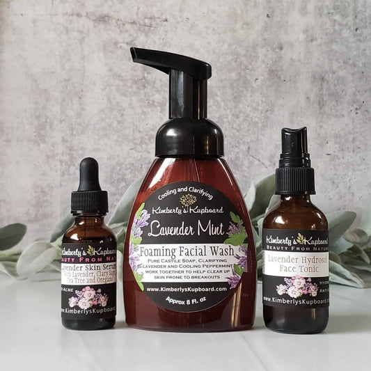 Anti-acne Lavender Skin Care Set for Acne-prone and Oily skin Kimberlys Kupboard