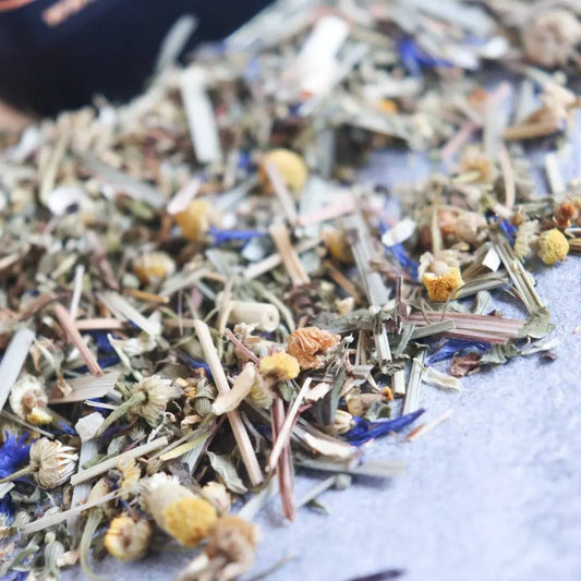 Happy Tummies Digestion Herbal Tea-- Loose Leaf Tea for digestive upset, nausea and tummy troubles Kimberlys Kupboard