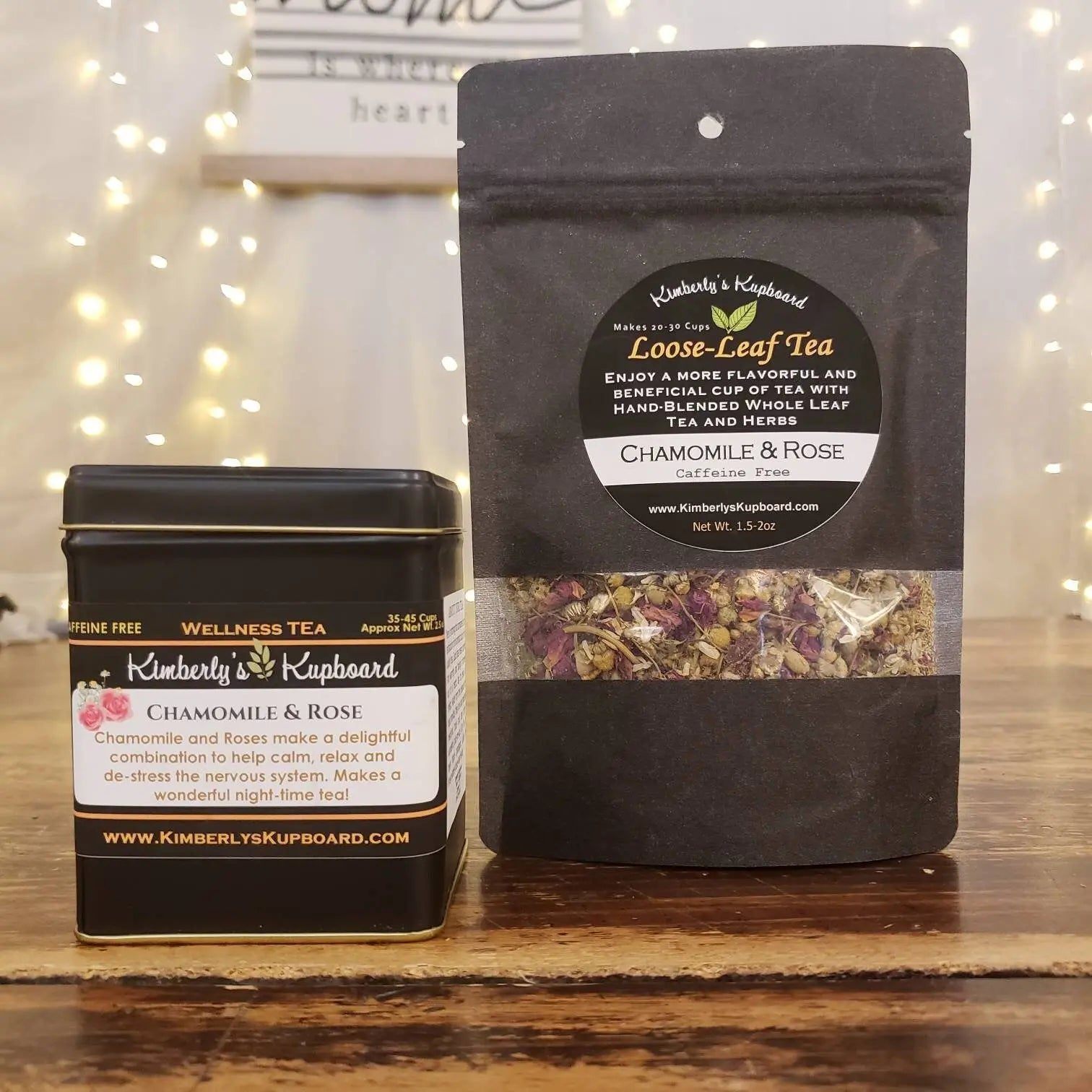 Chamomile Rose Herbal Tea for Relaxation and Anxiety Kimberlys Kupboard
