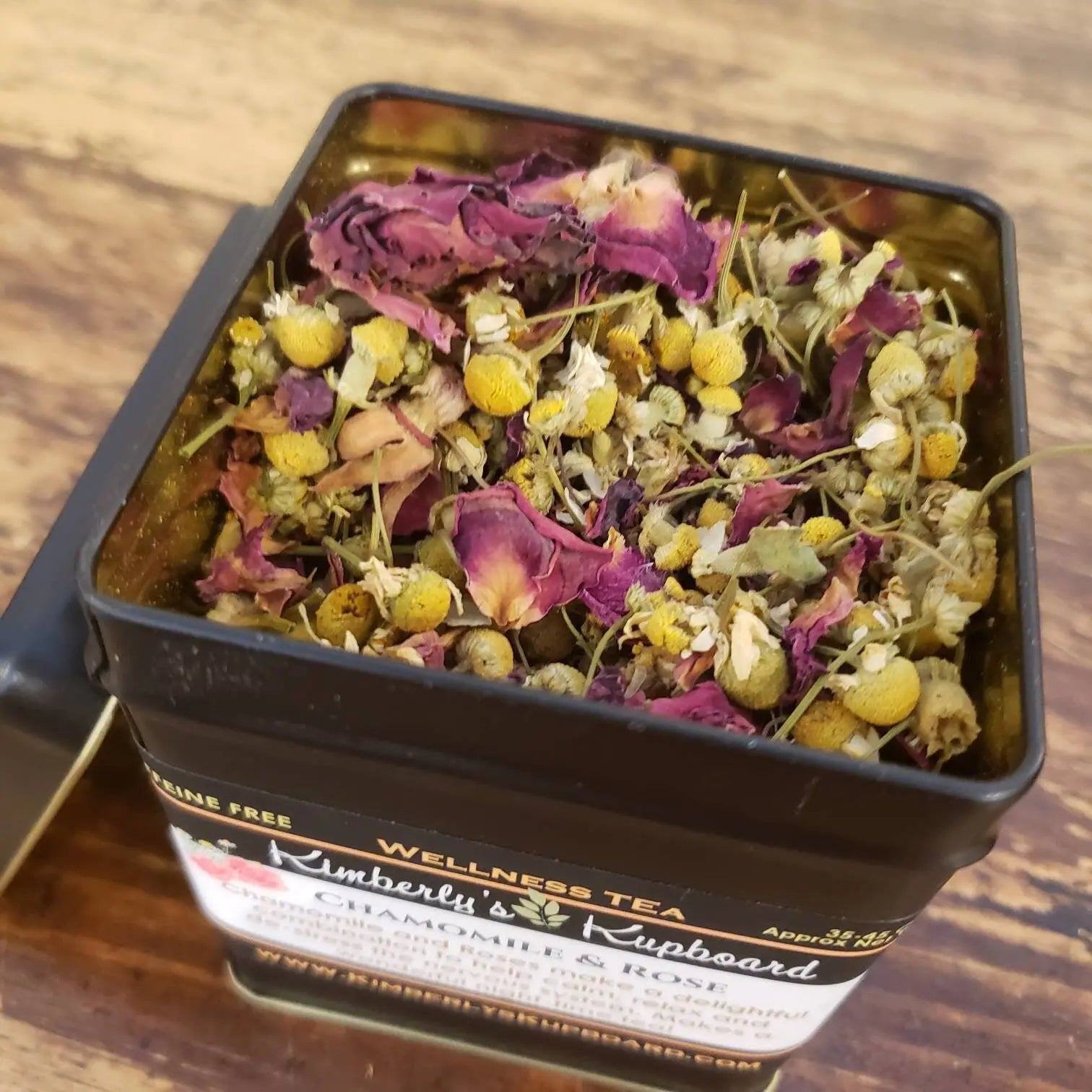 Chamomile Rose Herbal Tea for Relaxation and Anxiety Kimberlys Kupboard