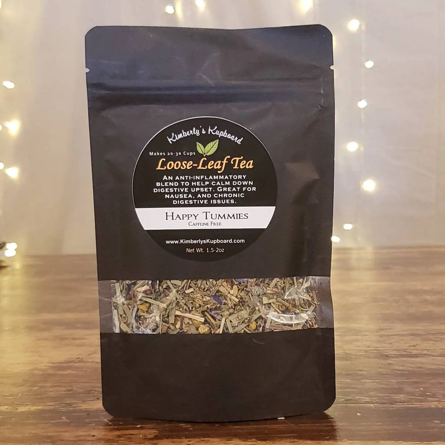 Happy Tummies Digestion Herbal Tea-- Loose Leaf Tea for digestive upset, nausea and tummy troubles Kimberlys Kupboard