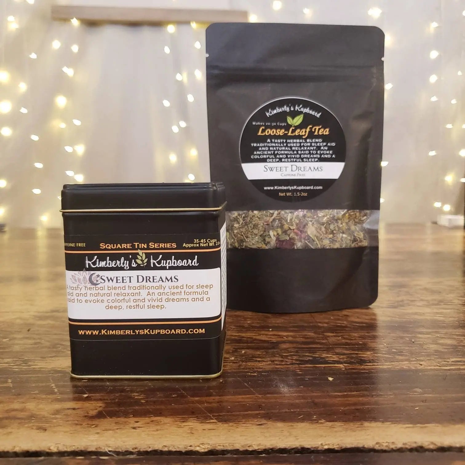 Sweet Dreams Tea for sleep aid and insomnia Loose Leaf herbal tea Kimberlys Kupboard