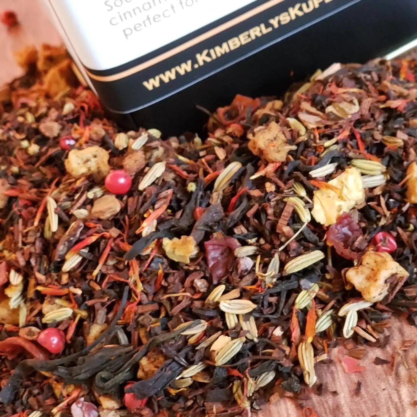 Bonfire Tea..Tasty Fall Tea made with smoked Lapsang Souchong tea, Oranges, Cinnamon and Cocoa Nibs! Kimberlys Kupboard