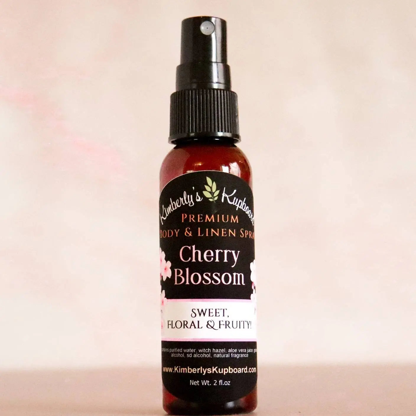 Cherry Blossom Premium Body and Linen Spray Kimberlys Kupboard