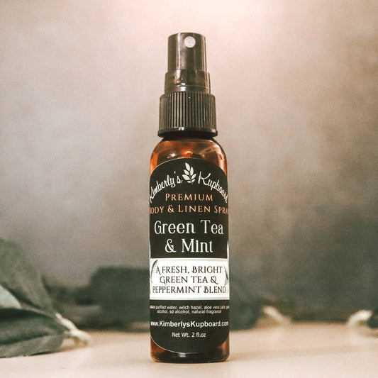 Green Tea & Mint Premium Body and Linen Spray Kimberlys Kupboard