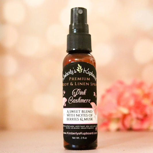 Pink Cashmere Premium Body and Linen Spray Kimberlys Kupboard