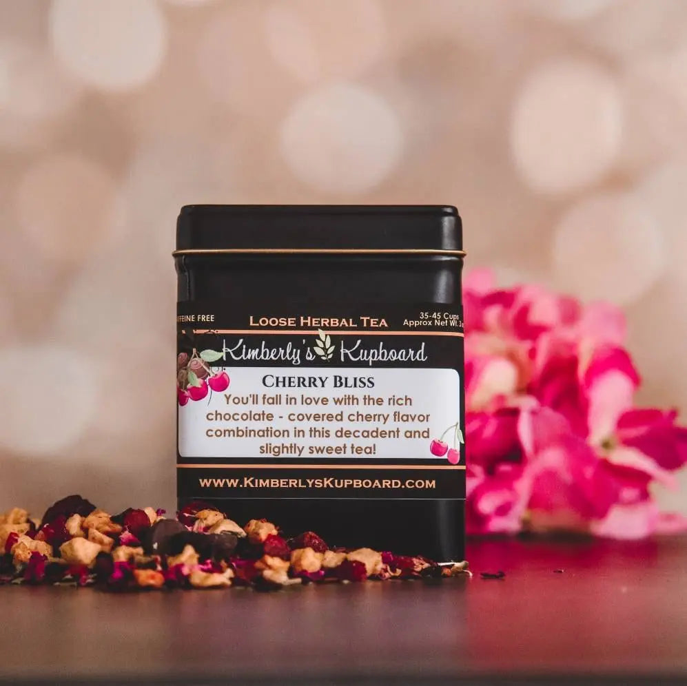 Cherry Bliss Loose Herbal Tea Kimberlys Kupboard