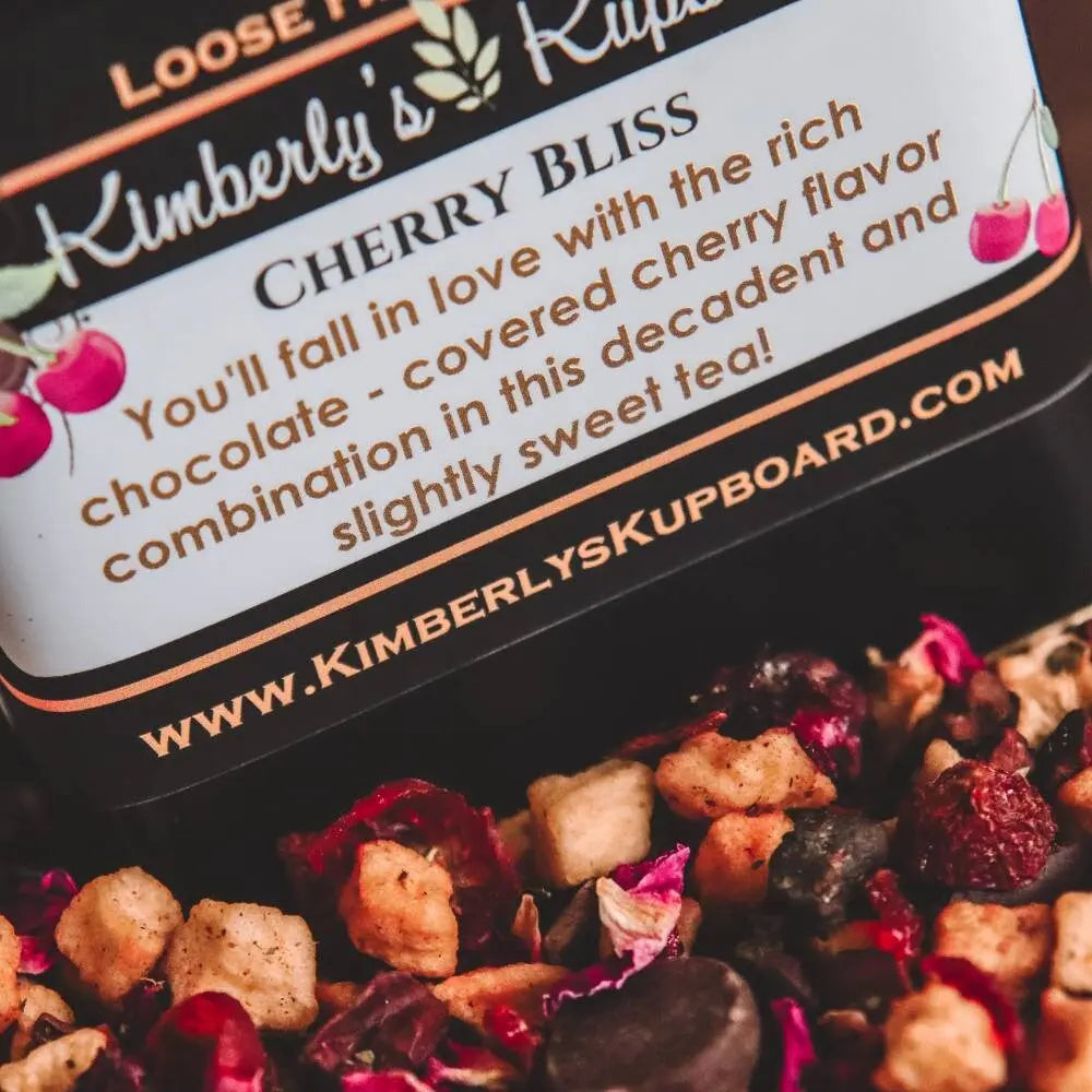 Cherry Bliss Loose Herbal Tea Kimberlys Kupboard