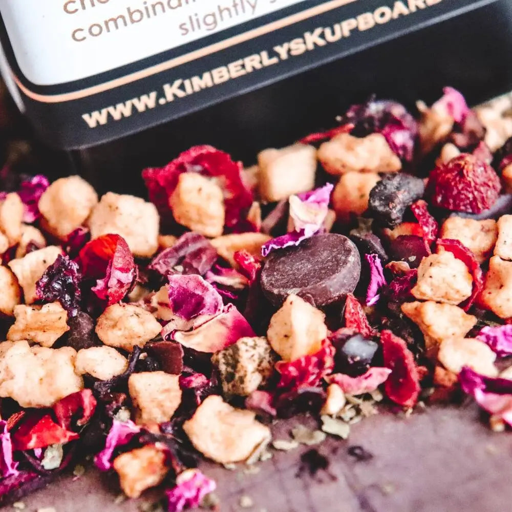 Cherry Bliss Loose Herbal Tea Kimberlys Kupboard