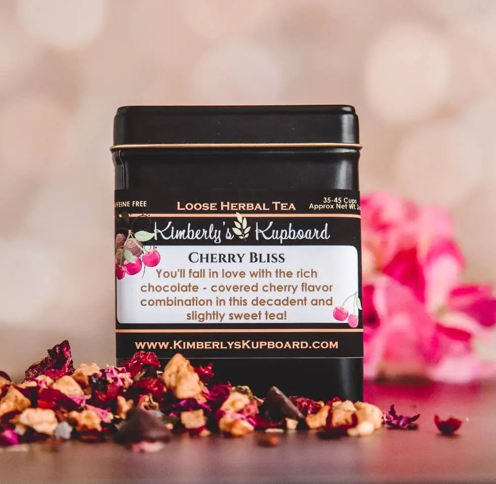 Cherry Bliss Loose Herbal Tea Kimberlys Kupboard