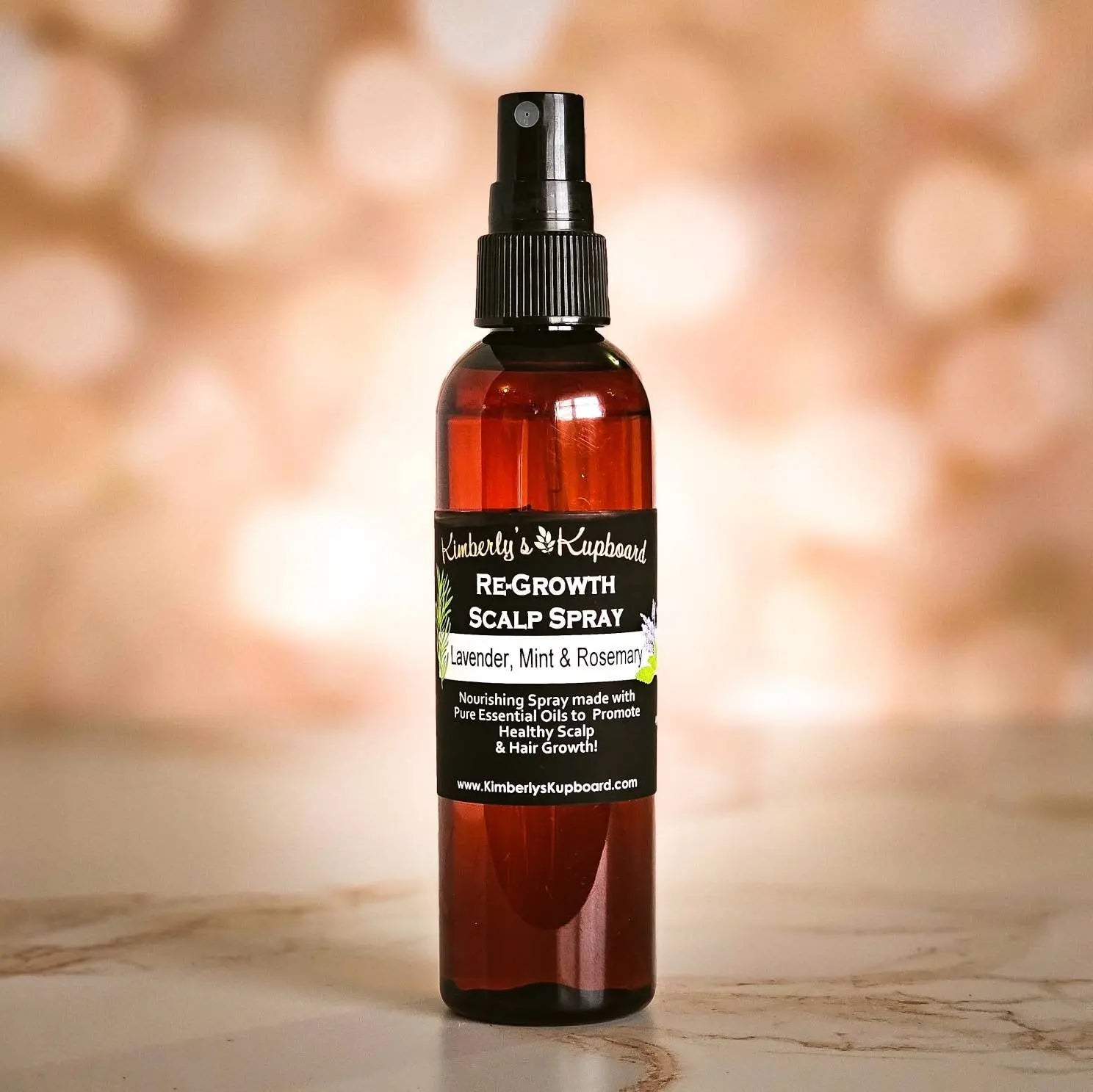 Re-Growth Natural Scalp Spray for Hair Loss Kimberlys Kupboard