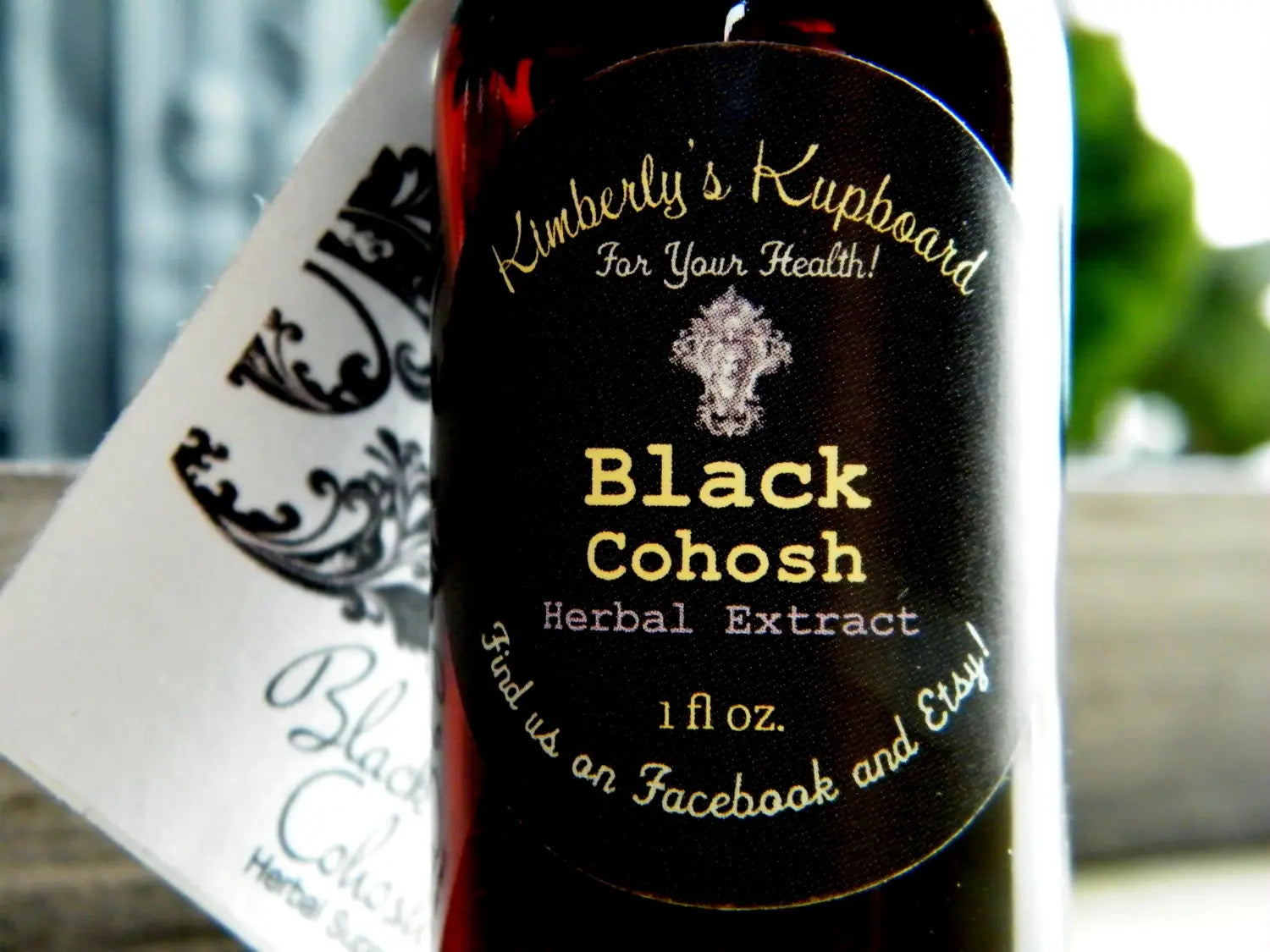 Black Cohosh Tincture--Organic Herbal Extract for Hormonal balance, PMS and Menopause Kimberlys Kupboard